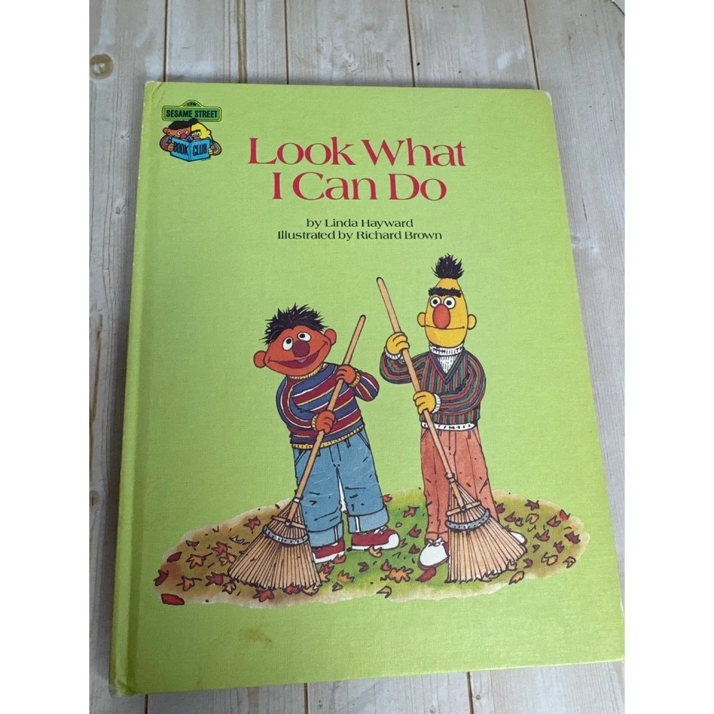 Vintage Sesame Street Book Club Lot 8 Big Bird Farm Pet Zoo‎ Learning 1980s